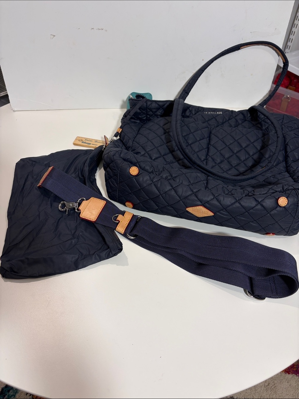 MZ Wallace Large Metro Quattro Tote | Dawn | Good Condition | Straps Included - Picture 3 of 7